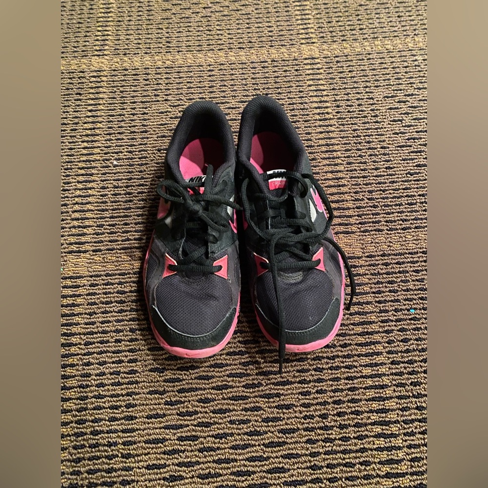 Pink and black Nike’s